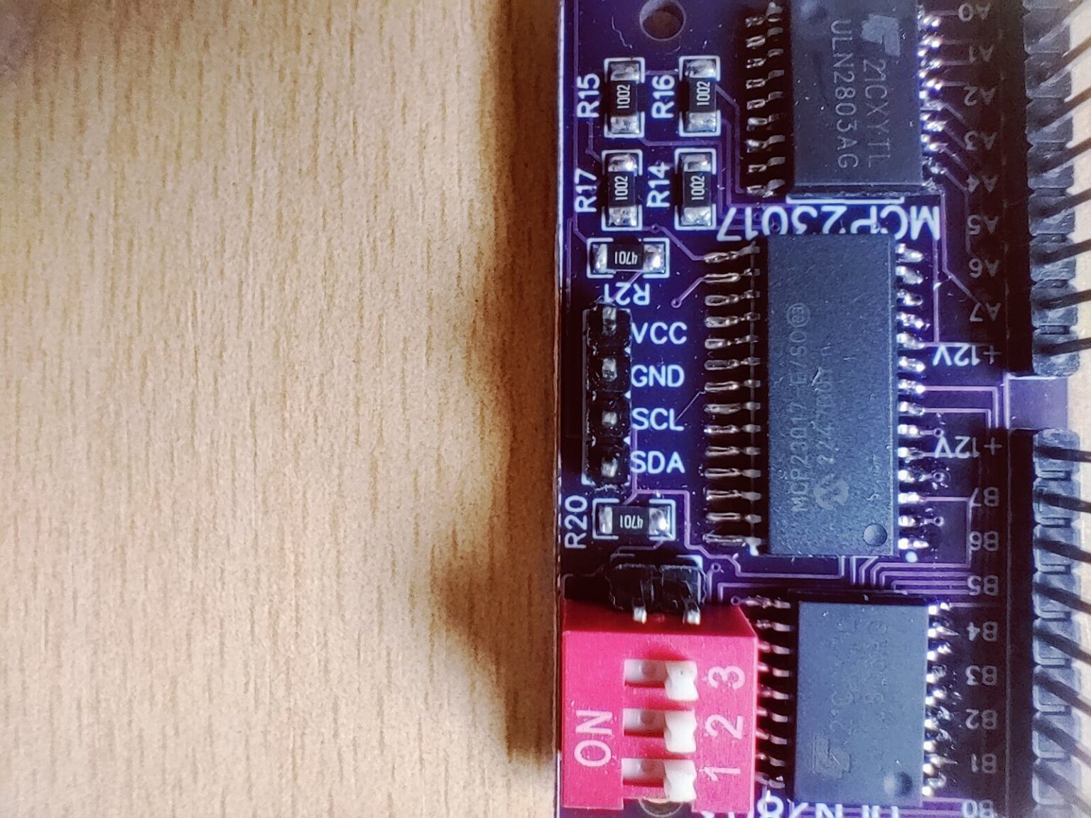 MCP23017 with 2 X ULN2803 I2C I/O extension board expander Arduino ...