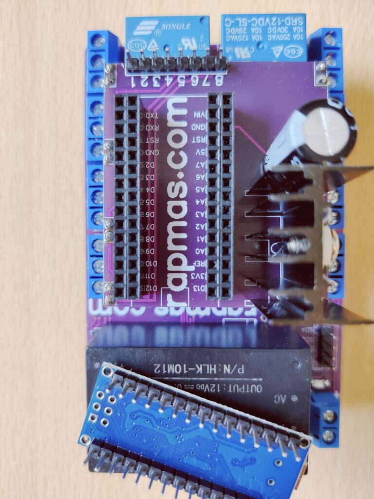 8-channel relay shield with Arduino Nano 120/220VAC power supply module ...
